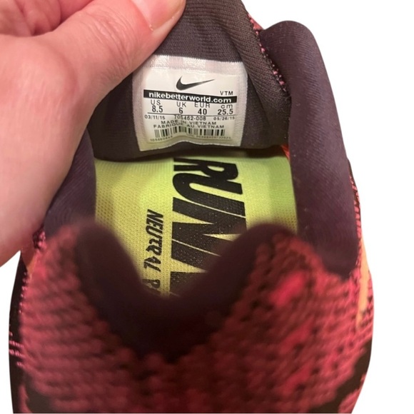 Nike LunarTempo Running Shoes - Black/Pink Pow Women’s Size 8.5 - Picture 6 of 7
